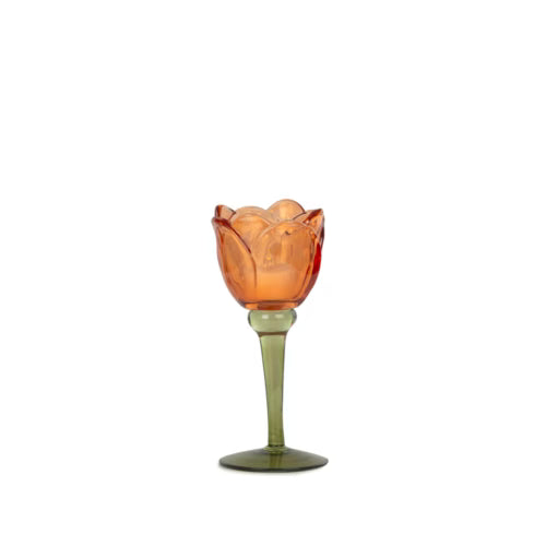Aurelia Kırmızı Dekoratif Cam Kadeh – 19 cm