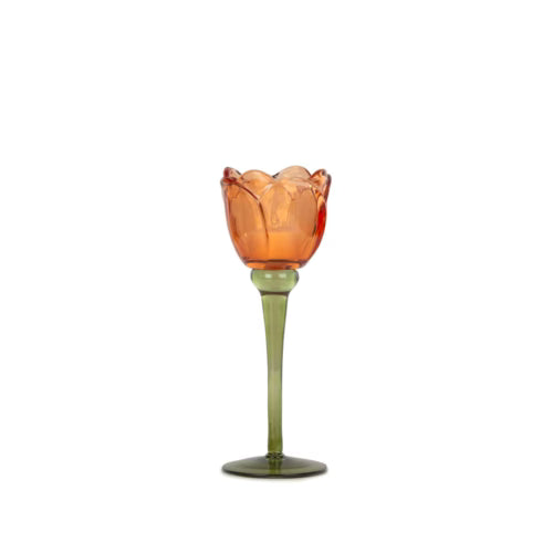 Aurelia Kırmızı Dekoratif Cam Kadeh – 22 cm