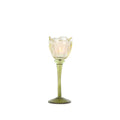 Aurelia Sarı Dekoratif Cam Kadeh – 22 cm