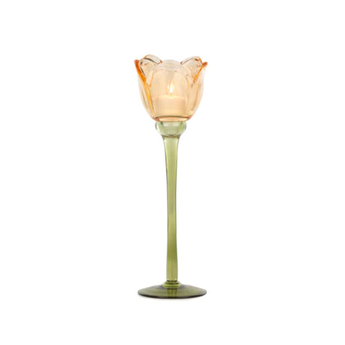 Aurelia Turuncu Dekoratif Cam Kadeh – 27 cm