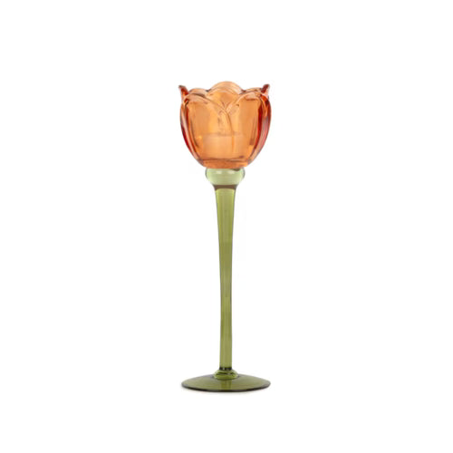 Aurelia Kırmızı Dekoratif Cam Kadeh – 27 cm