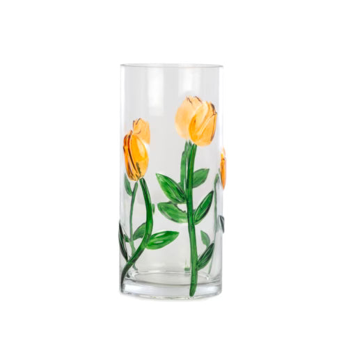 Tulipa Turuncu Cam Vazo – 31 cm