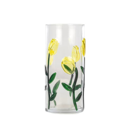 Tulipa Sarı Cam Vazo – 31 cm
