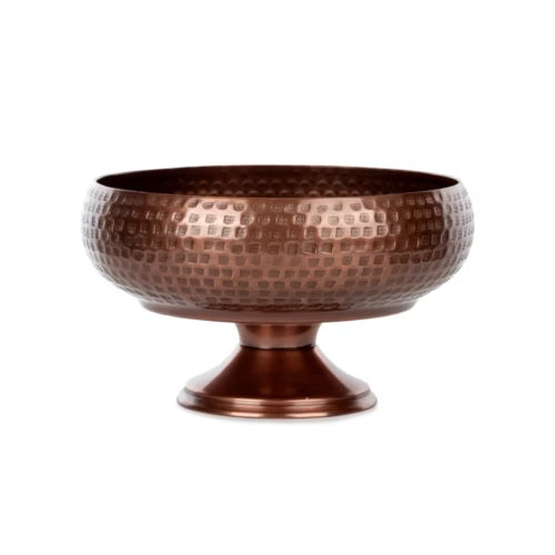 Aureon Ayaklı Metal Vazo – 14 cm