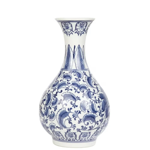 Rivoli Bleu Blanc Vazo – 35,5 cm