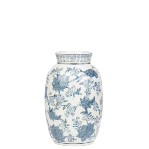 Valère Bleu Blanc Vazo – 28,5 cm