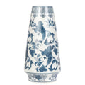 Céleste Bleu Blanc Vazo – 37 cm