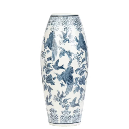 Montclair Bleu Blanc Vazo – 36 cm