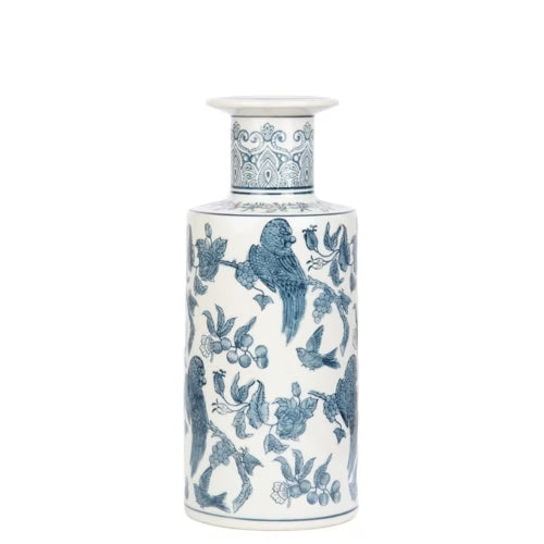 Aveline Bleu Blanc Vazo – 33,5 cm