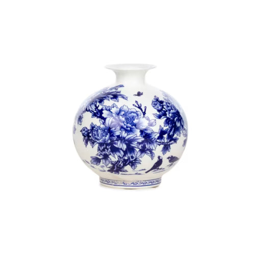 Maison Bleu Blanc Vazo – 18 cm
