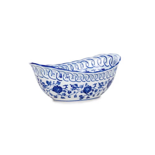 Maison Bleu Blanc Vazo – 17 cm