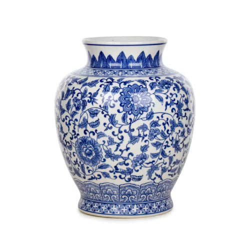 Maison Bleu Blanc Vazo – 31 cm